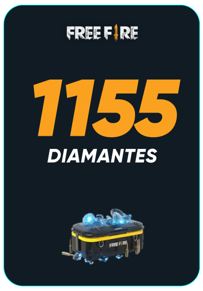 RECARGA DE DIAMANTES FREE FIRE 1155 DIAMANTES